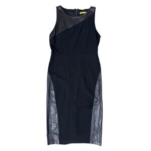 Alice + Olivia Leather Mini Dress New